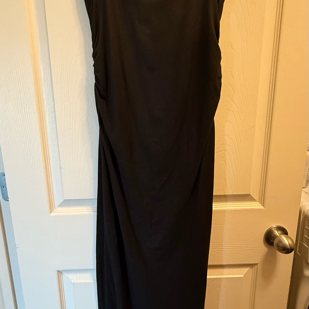 Black Maternity Maxi Dress